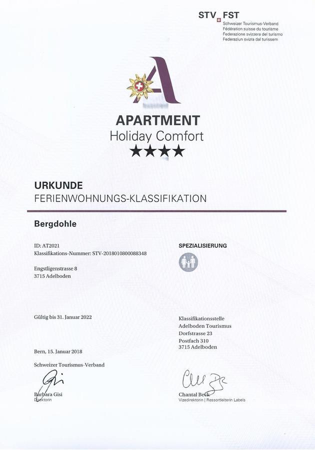 Bergdohle Apartment Adelboden Bagian luar foto